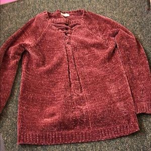 Pomegranate colored sweater